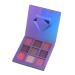 Balacoo Metallic Eye Shadow Palettes 9 Eyeshadow Women Eye Shadow Makeup Palette Powder Eye Shadow Metallic Color 1 count (Pack of 1) Purple