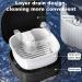 Buy GMedHC Braces with Sieve - Portable Prosthetic Dinner Cover & Invisible Tooth Cheeks Storage Box - Double-Layer Hollow Drain - Cleaning Box for Brackets - Blue B - International Shipping Available - Buy Online on GoSupps.com