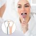 SSKHE Tongue Cleaner 4 Pack - Stainless Steel Metal Tongue Scraper for Fresh Breath - Ideal for Adults - Buy Online on GoSupps.com