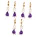 COHEALI 2 Pairs Earings for Women Women s Earrings Post Earrings for Women Womens Earrings Zircon Ear Rings Small Fresh Earrings Women Ear Rings Miss Purple Small and Fresh Jewelry Purplex3pcs mediumx3pcs