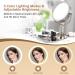 VESAUR 8.5 Large Tall Lighted Makeup Mirror | 1X/10X Magnifying Vanity Mirror | 3 Color Lights & 48 LEDs | Adjustable Brightness | Senior Pearl Nickel Swivel Cosmetic Mirror | Dual Power Supply Silver - Buy Online on GoSupps.com