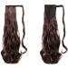 GUILOPOER Wrapped Ponytail 55 cm Long Curly Hairpiece Braid Clip in Ponytail Wavy Curly Synthetic Hair Extension for Women (2/33) - Buy Online on GoSupps.com