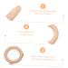 Ibasenice 18 PC Wooden Baby Accessories | Natural Wood Molar Rings & Teething Toys for Newborns - Buy Online on GoSupps.com