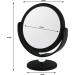 Portable Two-Sided Vanity Makeup Mirror 12x Magnification - Midnight Matte Black - 1 Count - Buy Online on GoSupps.com
