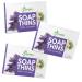 BAMBOEARTH Antibacterial Paper Soap Sheets Strips For Hand Washing - 3 Packs Portable Disinfecting Pocket Travel Soap Sheet Dissolvable & Disposable Camping Mini Size Dry SoapSheets For laundry Hands (Calm Lavender Pack ...