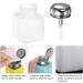 sourcing map Solvent Alcohol Dispensers 100ml(3.4oz) Push Down Liquid Dispenser Pump Bottle with Sealing Stainless Steel Lid for Acetone Cleanser Polish Remover White 100ml White - Buy Online on GoSupps.com