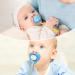 6 Pack Neutral Fabric Pacifier Clips for Baby Boys and Girls - Metal Clip Holder, Baby Birthday Gift - Buy Online on GoSupps.com