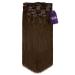 Fab Clip In Remy Full Head Hair Extensions 10-Piece Set #4-Chocolate Brown 20 inch