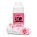 Lash Shampoo Bulk for Lash Extensions 600 Ml/20fl.oz Eyelash Extension Cleanser Oil Free Lash Cleanser for Eyelash Care Gentle Foaming Eyelash Shampoo for Salon Home Care (Rose 600ml) Rose 600ml Shampoo