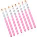 Healeved 2 Sets Nail Painting Tool Builder Gel for Nails Salon 3d Nails Tool Nail Art Brush Kit De Manicura Nail Gel Nail Painting Brush Gel Builder for Nails Accessories Pink Manicure - Buy Online on GoSupps.com