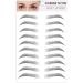 Stick On Eyebrows - Temporary Eyebrows | 3D Authentic Brow Eyebrow Transfers Stickers Peel Off Eyebrow Grooming Shaping Makeup Sticker For Women Girls Frifer ZE-003 - Buy Online on GoSupps.com