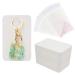 Temlum 100 Pcs Keychain Display Cards with Self-Sealing Bags 3'' x 4.7'' Keychain Cards Holder for Display Keyring Cards Jewelry Packaging Supplies (White)