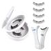 2 Pairs Reusable Magnetic Eyelashes Wispy Sandwich Magnetic Eyelashes without Eyeliner Magnetic Eyelashes Natural Look Magnetic Lashes Kit with Applicator Magnetic Cat Eye Lashes for Beginners