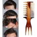 Retro Hairstyle Comb Men's Wide Teeth Resin Comb Anti-static Suitable for Salon and Home Use (4 three-purpose comb width) - Buy Online on GoSupps.com
