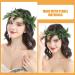 Beaupretty Green Leaf Headband Artificial Green Leaf Crown Eucalyptus Flower Wreath Floral Headband for Women Girls Bridal Bohemian Headpiece Photo Prop - Buy Online on GoSupps.com