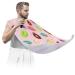 Colorful Donut Pattern Beard Bib Apron Beard Bib Hair Catcher for Men Shaving and Trimming Non-Stick Waterproof Beard Cape Grooming Cloth with 2 Suction Cups Gifts for Men