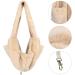 Warm Plush Small Dog Sling Cat Carrier Hand-Free Pet Sling Carrier Pet Puppy Travel Bag Cat Carrier Shoulder Bag Outdoor Travel Puppy Carrier Bag for Daily Walk Travel Outdoor Beige - Buy Online on GoSupps.com