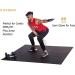 Gxmmat Large Exercise Mat 6'x4'x7mm - Non-Slip Thick Workout Mat for Home Gym - High Density Cardio Mat for Plyo, MMA, Jump Rope - Shoe Friendly & Durable Fitness Mat - Black - Buy Online on GoSupps.com