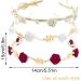 Rose Pearl Headband 3 Women's Headband with Rose Beads Red White Dirndl Hair Accessories Metal Rose Hair Accessories Rose Hair Band Oktoberfest Wedding Hair Accessories for Parties Festivals - Buy Online on GoSupps.com