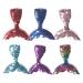 Frcolor 6pcs Mermaid Sequins Hair Clip Headwear Glitter Bobby Pin Cute Hairpins Hair Clips for Little Girls