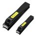 Nail Clippers Set Ultra Sharp Fingernail and Toenail Clipper Cutters with Visibly Tin Case by HAWATOUR - Black
