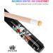 Pathline Pool Cue Stick - 58 Canadian Maple 13mm Tip Billiard Stick Black/Skull Design - Buy Online on GoSupps.com