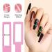 MIZHSE 5 in 1 Cat Eye Nail Magnet Tool | Multi-Function Magnetic Stick for 3D Nail Art | DIY & Salon Essential | Pink - Buy Online on GoSupps.com