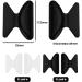 Emagentech Self-Adhesive Nose Pads for Glasses - 10 Pairs (5 Black + 5 Transparent) with Butterfly Motif - 1.8mm Reading & Sunglasses Pads - Buy Online on GoSupps.com