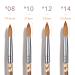 Gellen Acrylic Nail Brush 1Pcs - 100% Pure Kolinsky Sable for Nail Extension & Manicure - Size 14 - Buy Online on GoSupps.com