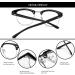 Buy LNTICB Blue Light Glasses - Retro Anti-UV Computer Reading Glasses for Eye Fatigue Relief | Unisex Silver & Black Frames - Buy Online on GoSupps.com