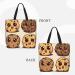 DEHIWI 3 Chocolate Chip Cookies With Different Expressions Tote Bag For Women Waterproof Casual Shoulder Bag With Zipper Grocery Handbags For Office Shopping Travel Black One Size - Buy Online on GoSupps.com