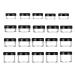 20 pieces of black jar plastic (5g 10g 15g 20g) empty travel cream can empty socket screw cap cosmetic container bottles jar for lip balm lotion cream nail art pearls rhinestones pigments