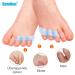 Sumifun Gel Toe Spreader - 10x Small Toe Protection for Overlapping & Curled Toes | Blue Gel Separator for Friction Pain Relief - Buy Online on GoSupps.com