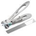 SZHLUX Nail Clippers Ultra Wide Jaw Opening Toenail Clippers Set for Thick Nails Cutter for Ingrown Manicure Pedicure Men & Women Big  Silver