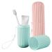 Toothbrush Travel Case 2Pcs Travel Toothbrush Holder with Strap Portable Toothbrush Cover Storage for Daily Use Travel Business Camping Trip Travel Toothbrush Holder