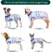 Kuoser Dog Recovery Suit for Male Dogs - Breathable Post-Surgery Body with Leakage Protection - XXL Blue Boat (1 Pack) - Buy Online on GoSupps.com