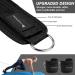 Flintronic Foot Loops Cable Trainer with D-Rings | Fitness Ankle Straps for Leg Extensions & Buttocks Training | Adjustable Foot Cuffs for Men & Women - Black - Buy Online on GoSupps.com
