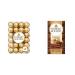 FERRERO ROCHER Fine Hazelnut Milk Chocolate Gift Box 48 Count Ideal Hostess Gift 600g & Premium Chocolate Bar Milk Chocolate with Hazelnuts and Almonds Bar 90g