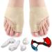 Careforyou Ballenzeh correction and bale tension protective covers set-Hallux valgus big toe joint hammer toe toe separator spacer rail help surgery treatment (7 pieces)