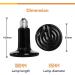 100W 2PACK Black Ceramic Heat Lamp Bulb Infrared Reptile Heat Emitter Bulbs Heater Lamp for Pet Brooder Coop Chicken Lizard Bearded Dragon Turtle Snake Aquarium No Light No Harm (100W-2PCS) - Buy Online on GoSupps.com
