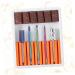 POPETPOP 1 Set Nail Drill Bits Nail Art Equipment Braiding Hair Supplies Dappen Dish for Acrylic Nails Tweezers Sheath Tiny Straw Hat Bunny Ear Pearl Clip Cuticle Drill Bit Manicure Tool 6.5x5.5cm Orange - Buy Online on GoSupps.com