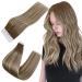 Easyouth Tape in Human Hair Extensions Balayage Brown to Blonde Tape in Hair Extensions Real Hair Ombre Tape in Extensions Natural Invisible 50g 20Pcs 20 Inch 20 Inch #6/60/6