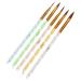 FRCOLOR Set of 5 Brushes for Nail Art Tips Nail Tools de Gel Painting Tools Nail Gel Polish Nail Art Sticks for Practice Nail Art Display Pen Rhinestones Nail Polish Care Set Decorate 3D Nail Set