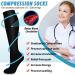 Compression Stockings & Socks for Men & Women - Best for Running Sports Travel | 6 Pairs Black S-M - Buy Online on GoSupps.com