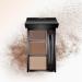 Buy Waterproof Three-Color Eyebrow Powder Kit | Natural Eyebrow Makeup | Shape & Fill Brows (02# Brown Light Brown Skin Tone) - Shop Internationally - Buy Online on GoSupps.com