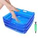 Foldable Foot Bath For Swimming Pool - Foldable Basin Adjustable Blue Foot Bath | Multifunctional Inflatable Foot Bath Foldable Foot Bath For Home Spa Portable Patio Washbasin