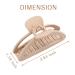 6 PCS Large Claw Clips for Thick Hair - Strong Hold Matte Hair Clips for Men and Women - Non-Slip Semicircle Hair Accessories for All Hairstyles - Buy Online on GoSupps.com
