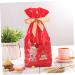 ORFOFE 10pcs Gingerbread Bags Elk Candy Bag Drawstring Bags for Candy Packing Bag Snowflake Crisp - Buy Online on GoSupps.com