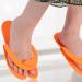 Happyyami 24 Pairs Disposable Flip Flop Slippers Folding Foam Slippers for Pedicure Spa Foot Bath Nail Salon Mixed Color - Buy Online on GoSupps.com
