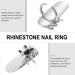 Lurrose Rhinestone Spider Open Ring Stylish Fingernail Protective Cover & Unique Nail Accessory | International Shipping Available - Buy Online on GoSupps.com